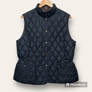 Eddie Bauer Quilted Goose Down Puffer Vest Navy.